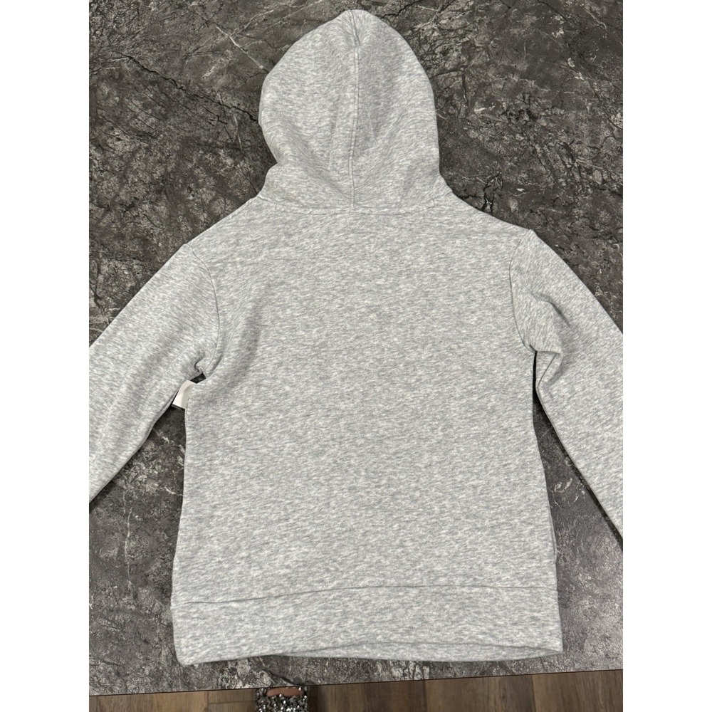 Puma Girls Fleece Hoodie Jogger Set Metallic Pink Heathered Gray Sz XS 6 - Picture 9 of 12